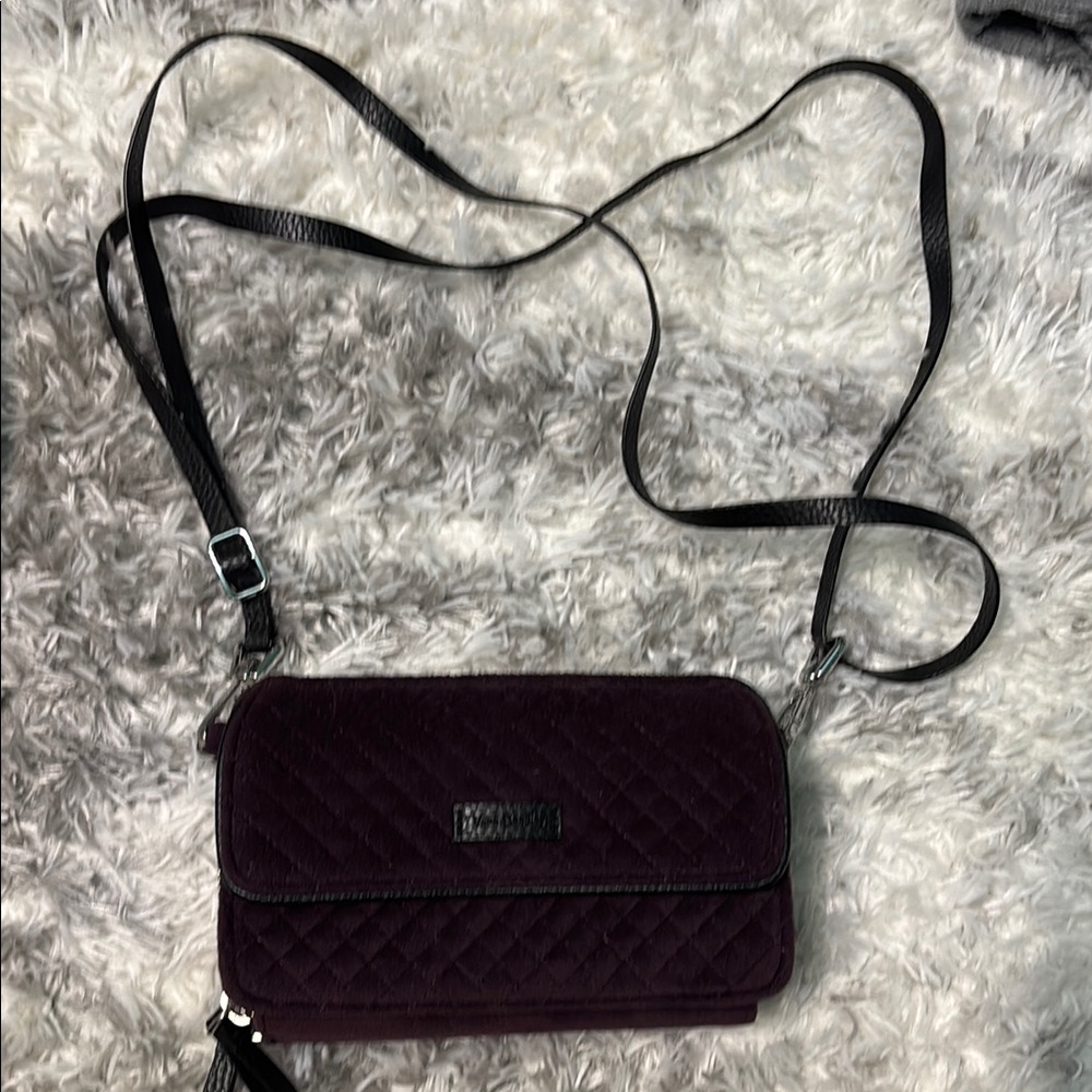 Purple Crossbody Bag with Adjustable Strap